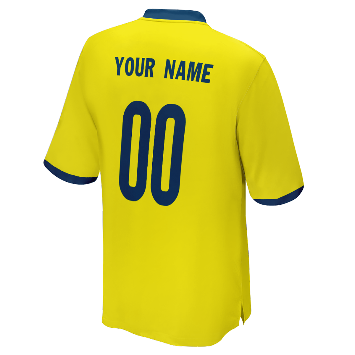 Genähtes Schweden-WM-Fußballtrikot für Herren mit Namen