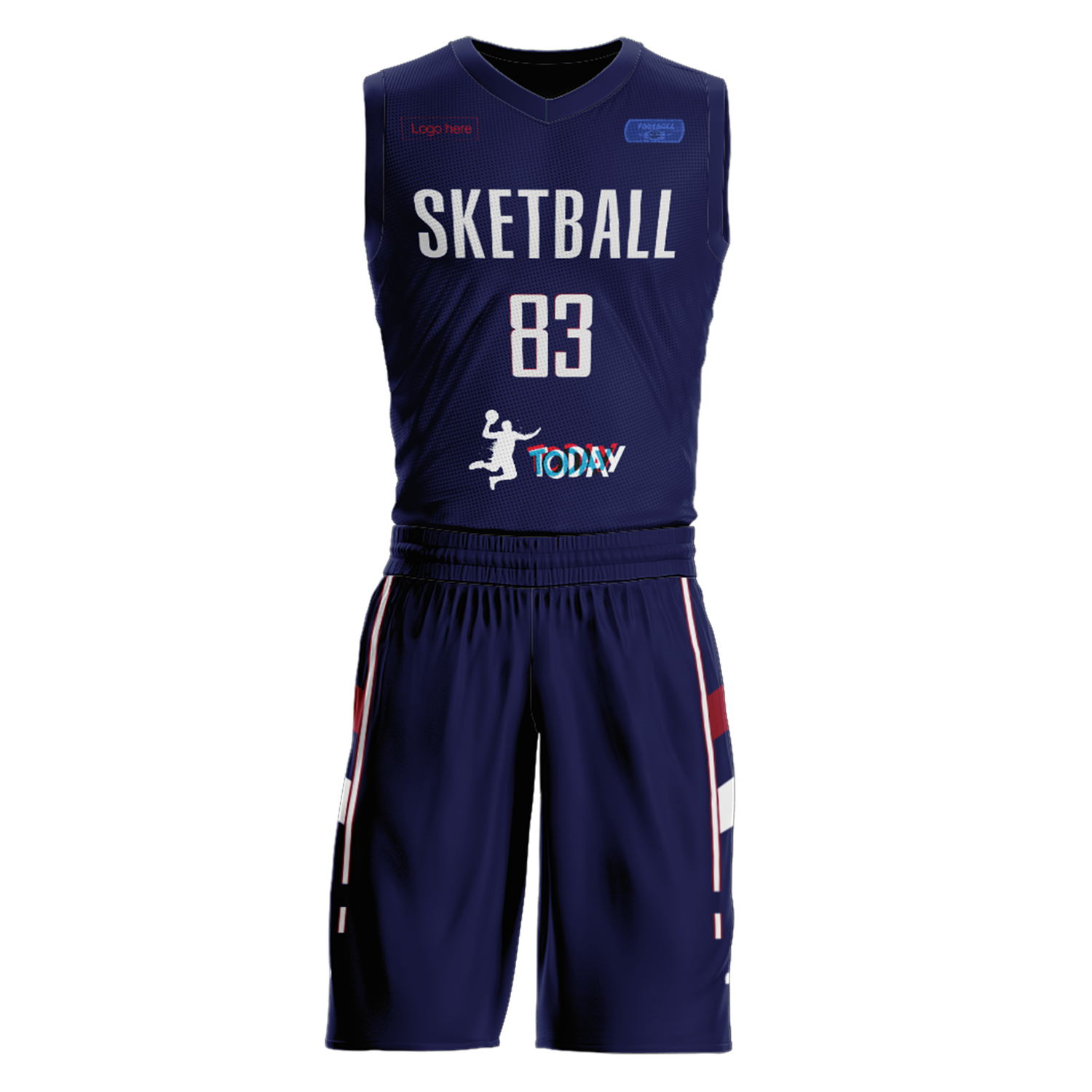 Kundenspezifische Serbien-Team-Basketballanzüge