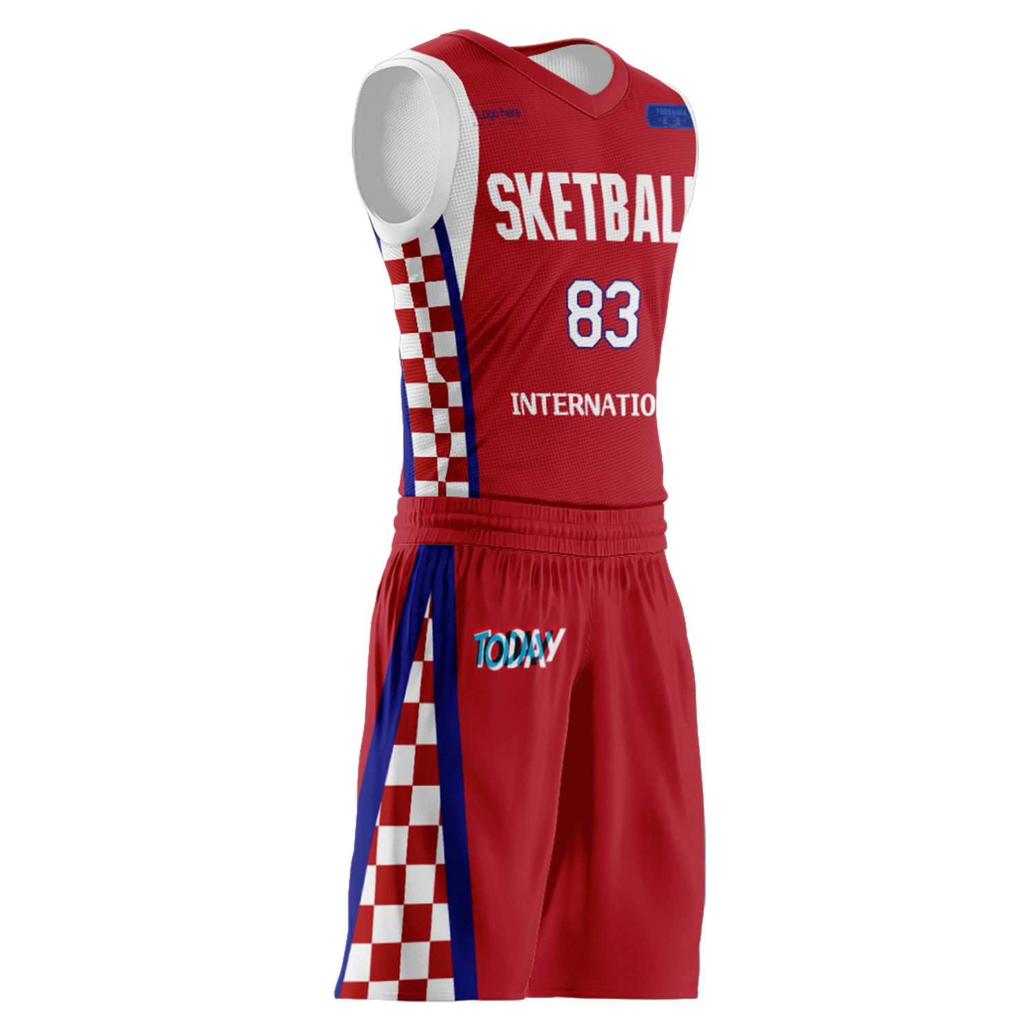 Kundenspezifische Kroatien-Team-Basketballanzüge