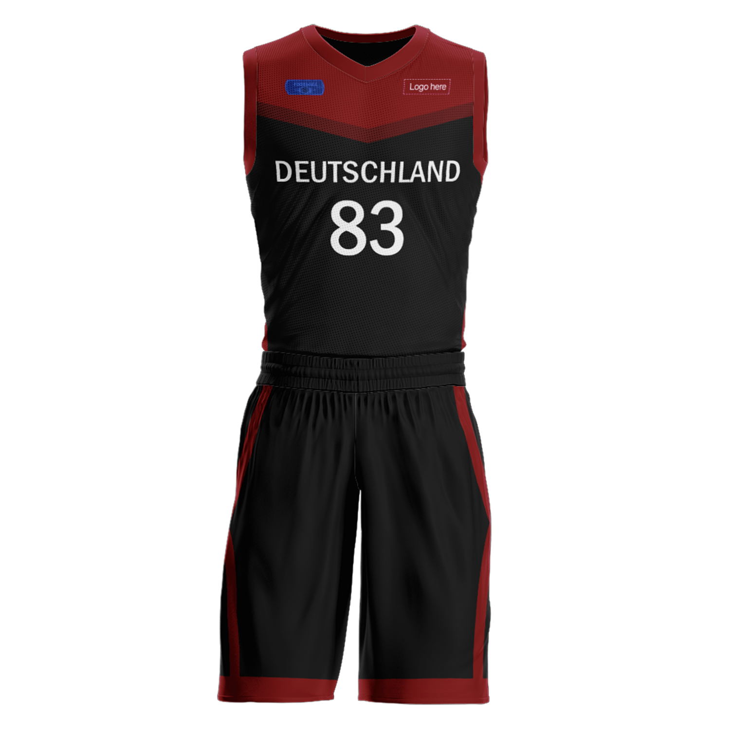 Kundenspezifische Deutschland-Team-Basketballanzüge