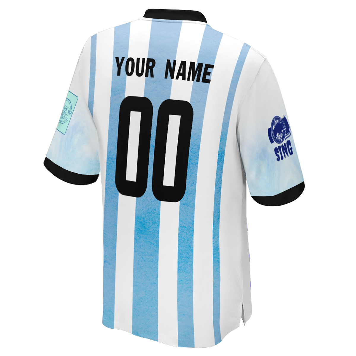 Herren-Fußballtrikot mit Namen, Argentinien, Weltmeisterschaft