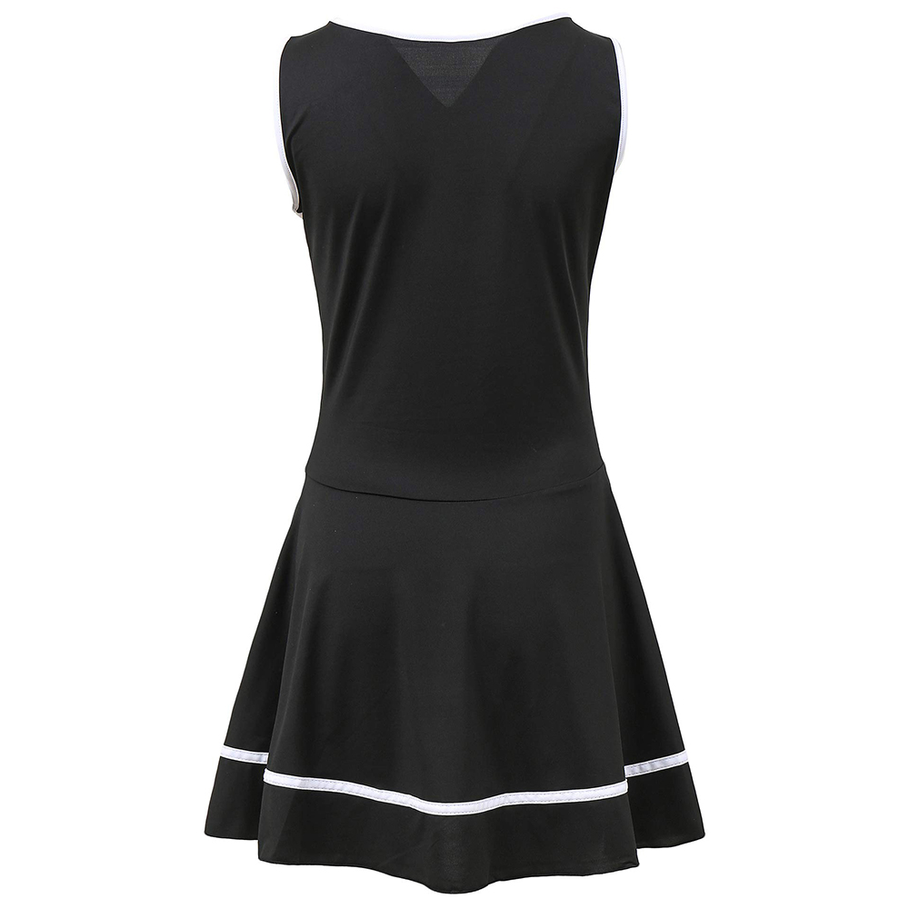 Schwarzes Cheerleader-Kostüm-Abendkleid High School Musical Cheerleading-Uniform ohne Pom-Pom