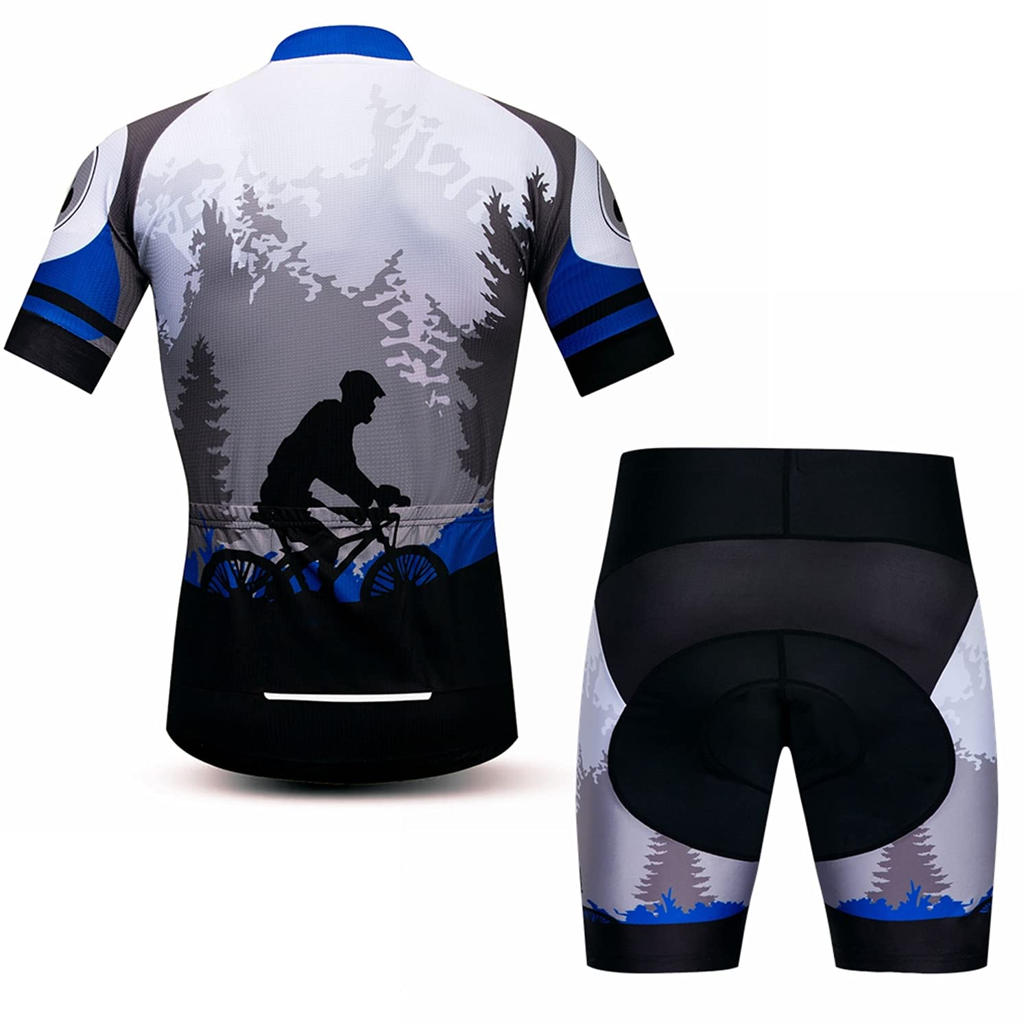 Radtrikot-Shorts-Set, gepolsterter Herren-Bike-Top-Anzug 